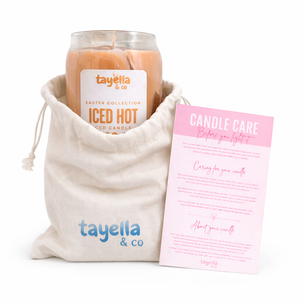 ICED HOT CROSS BUN LATTE CANDLE