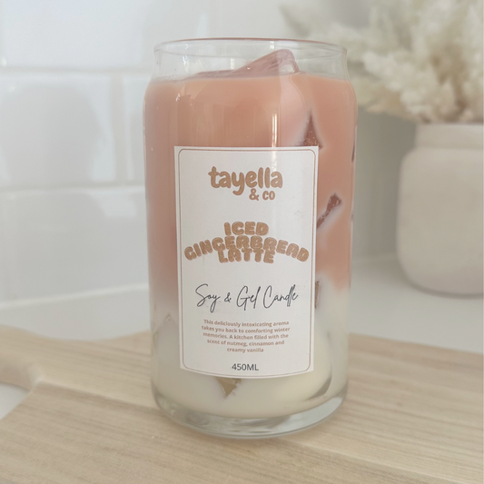 Iced Gingerbread Latte Candle