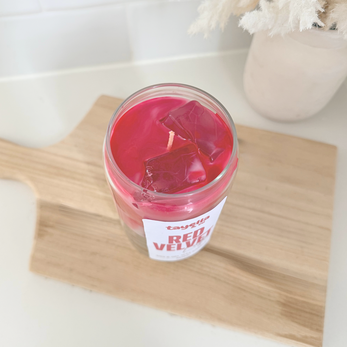 Iced Red Velvet Latte Candle