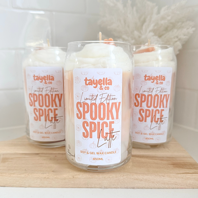 Iced Spooky Spice Latte Candle