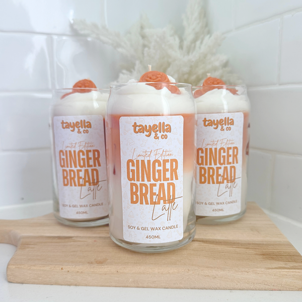 Iced Gingerbread Latte Candle