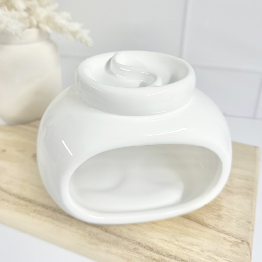 White Double Tealight Wax Warmer