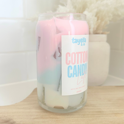 Iced Cotton Candy Latte Candle