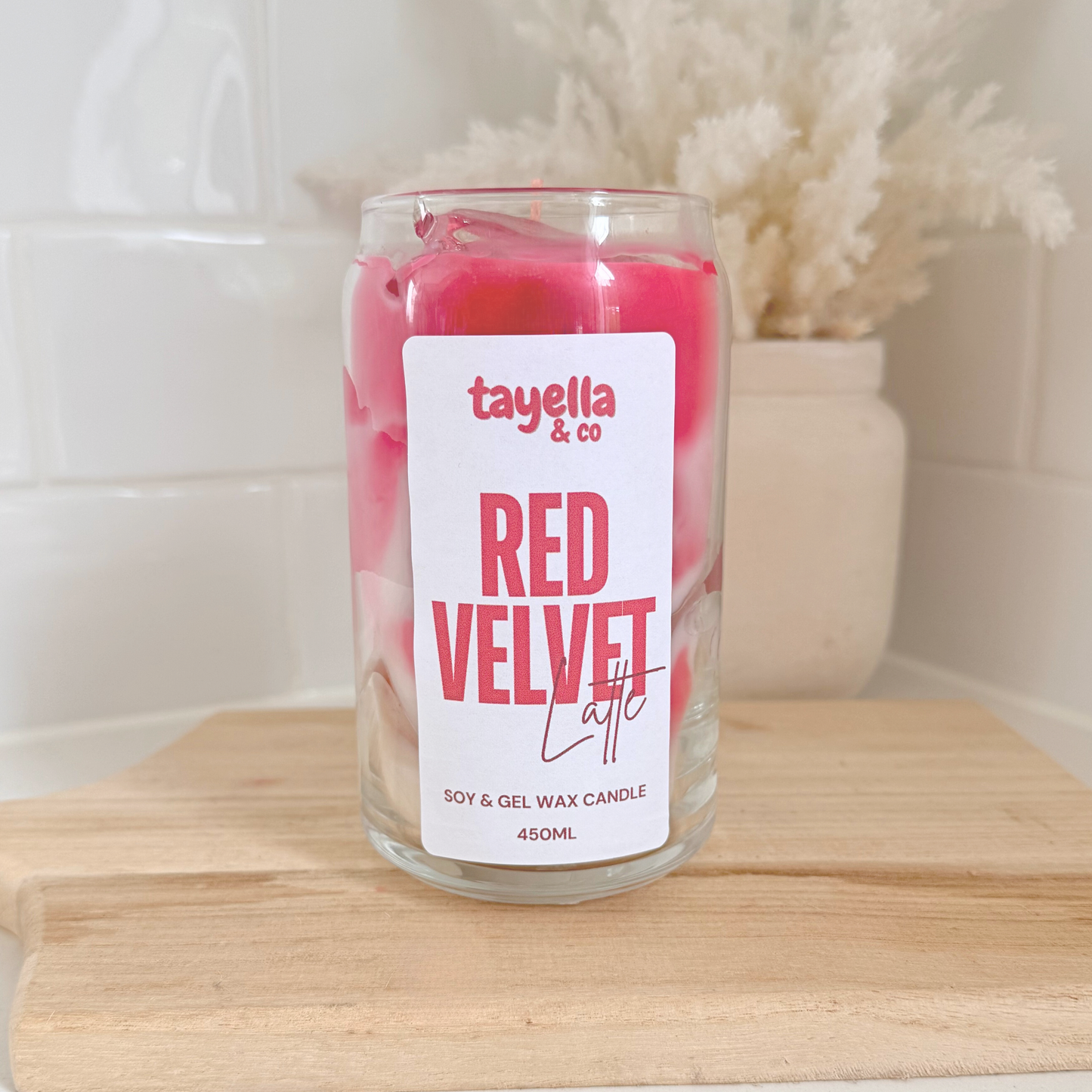 Iced Red Velvet Latte Candle