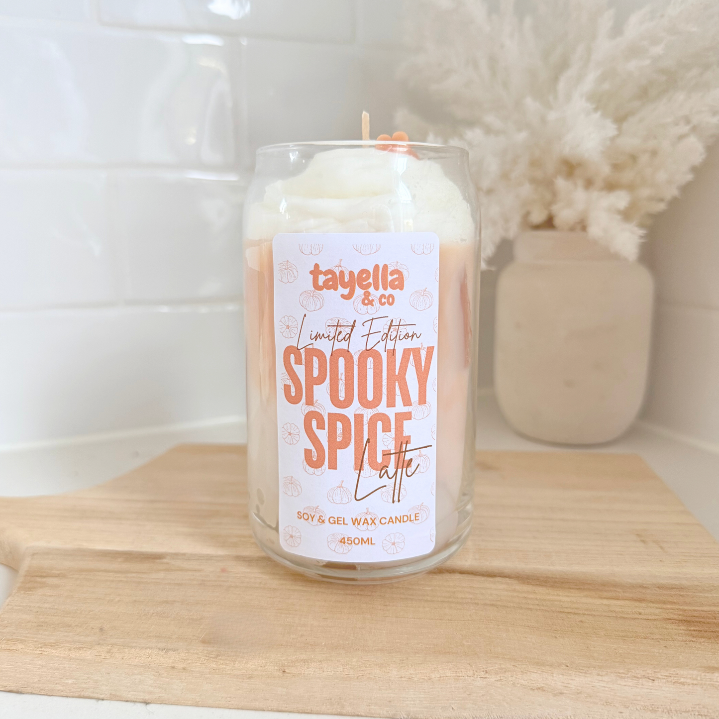 Iced Spooky Spice Latte Candle