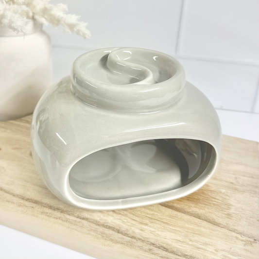 Grey Double Tealight Wax Warmer