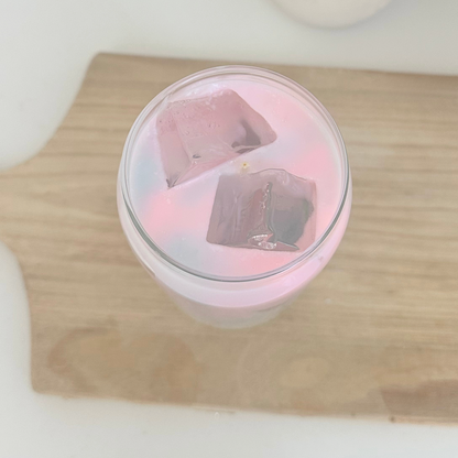 Iced Cotton Candy Latte Candle