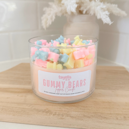 GUMMY BEARS TOPPER CANDLE