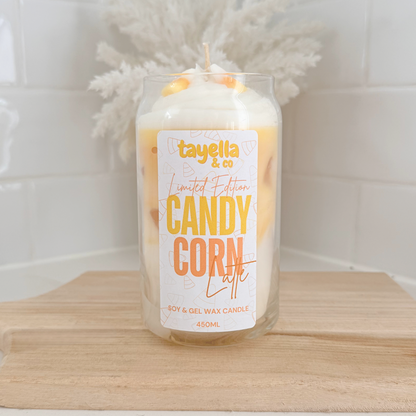 Iced Candy Corn Latte Candle