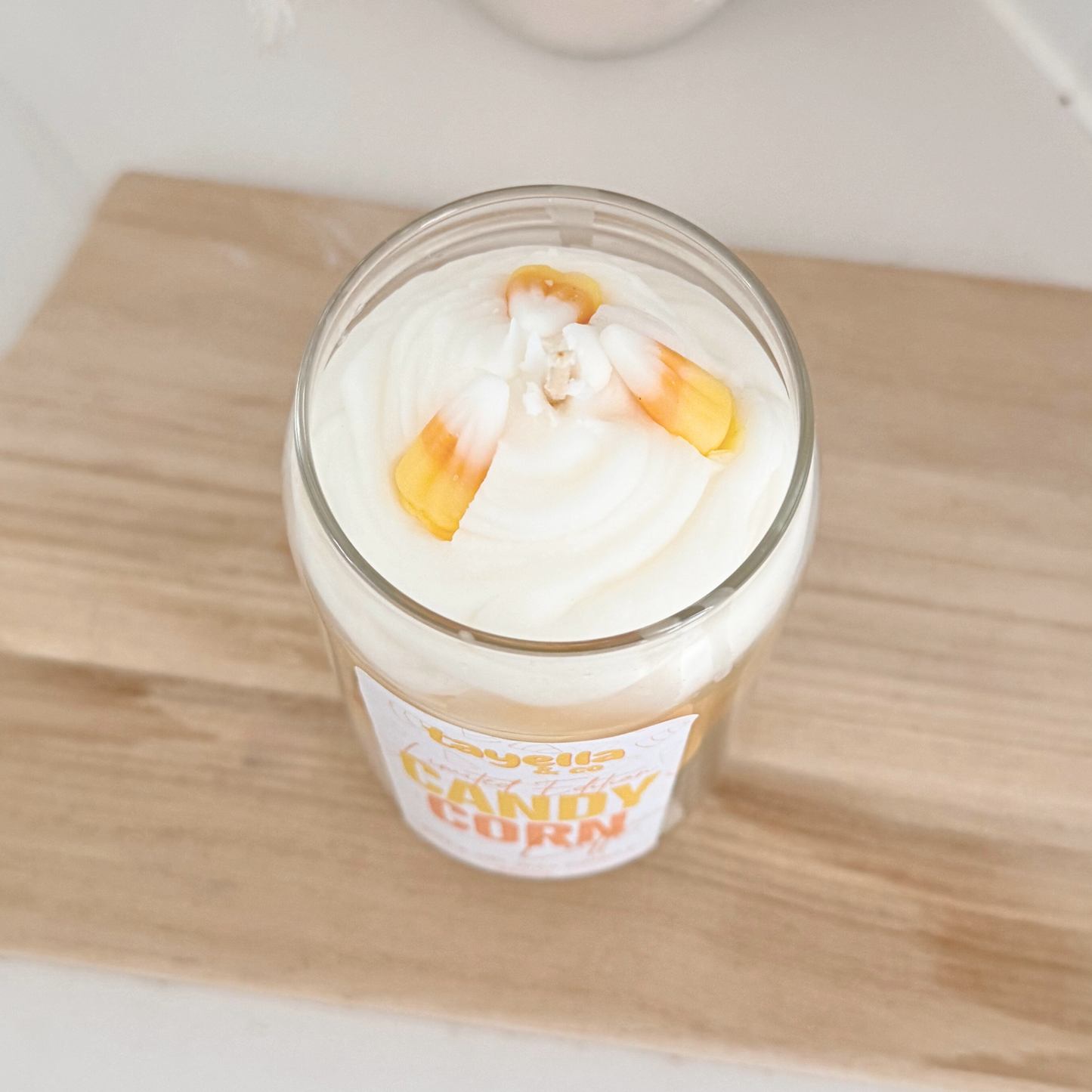 Iced Candy Corn Latte Candle