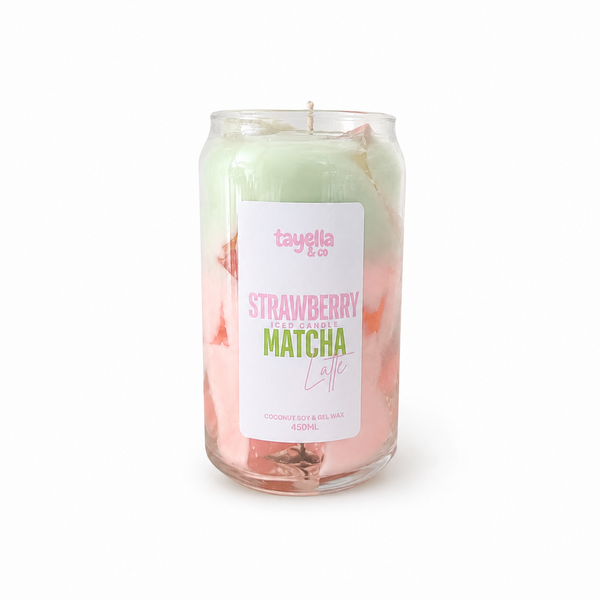 ICED STRAWBERRY MATCHA LATTE CANDLE