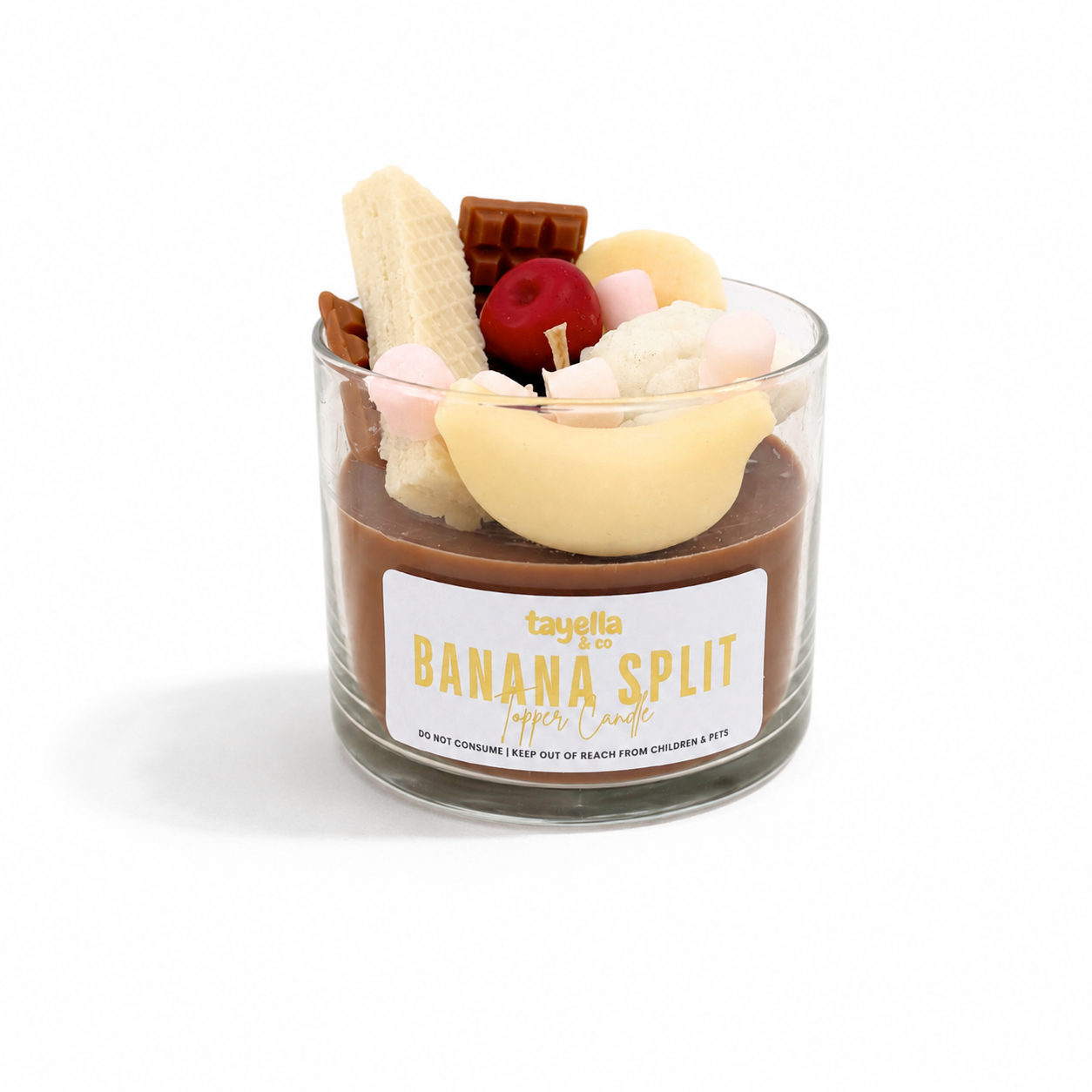BANANA SPLIT TOPPER CANDLE