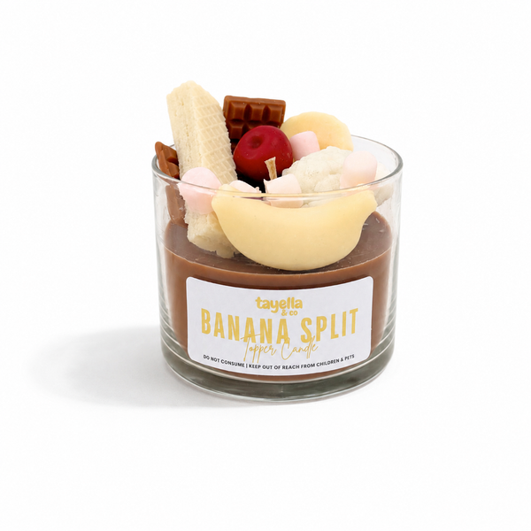 BANANA SPLIT TOPPER CANDLE