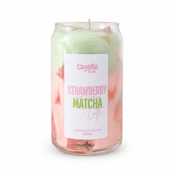 ICED STRAWBERRY MATCHA LATTE CANDLE