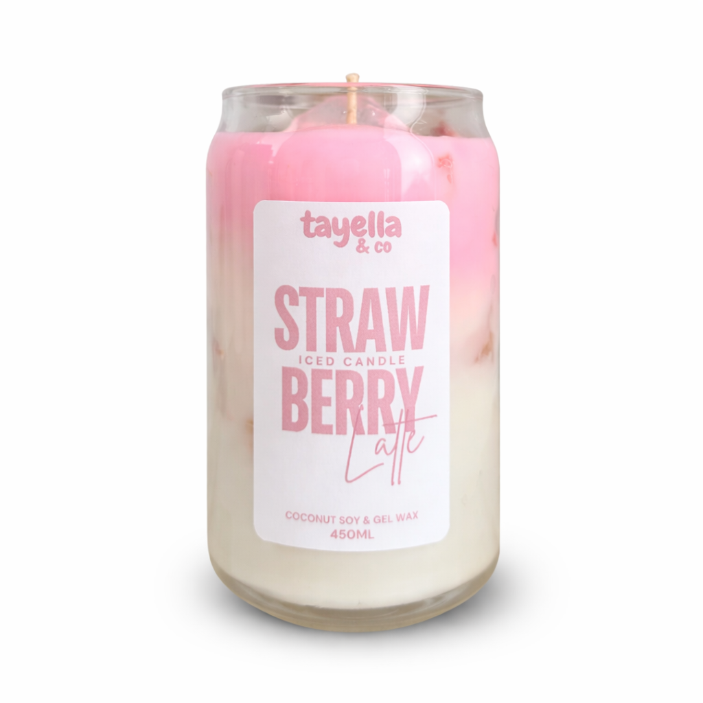 ICED STRAWBERRY LATTE CANDLE