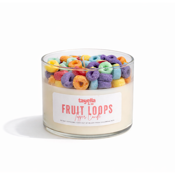 FRUIT LOOPS TOPPER CANDLE