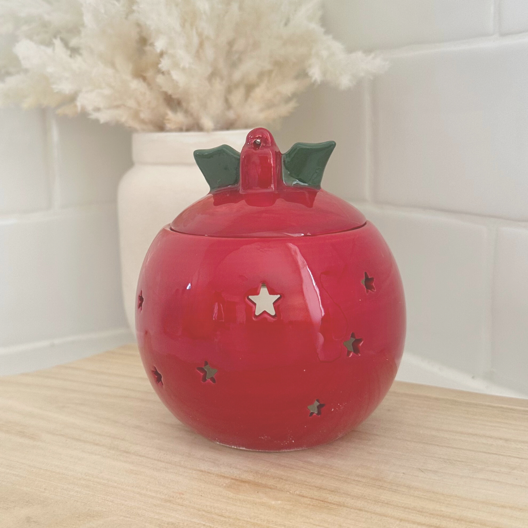 Red Bauble Tealight Wax Warmer